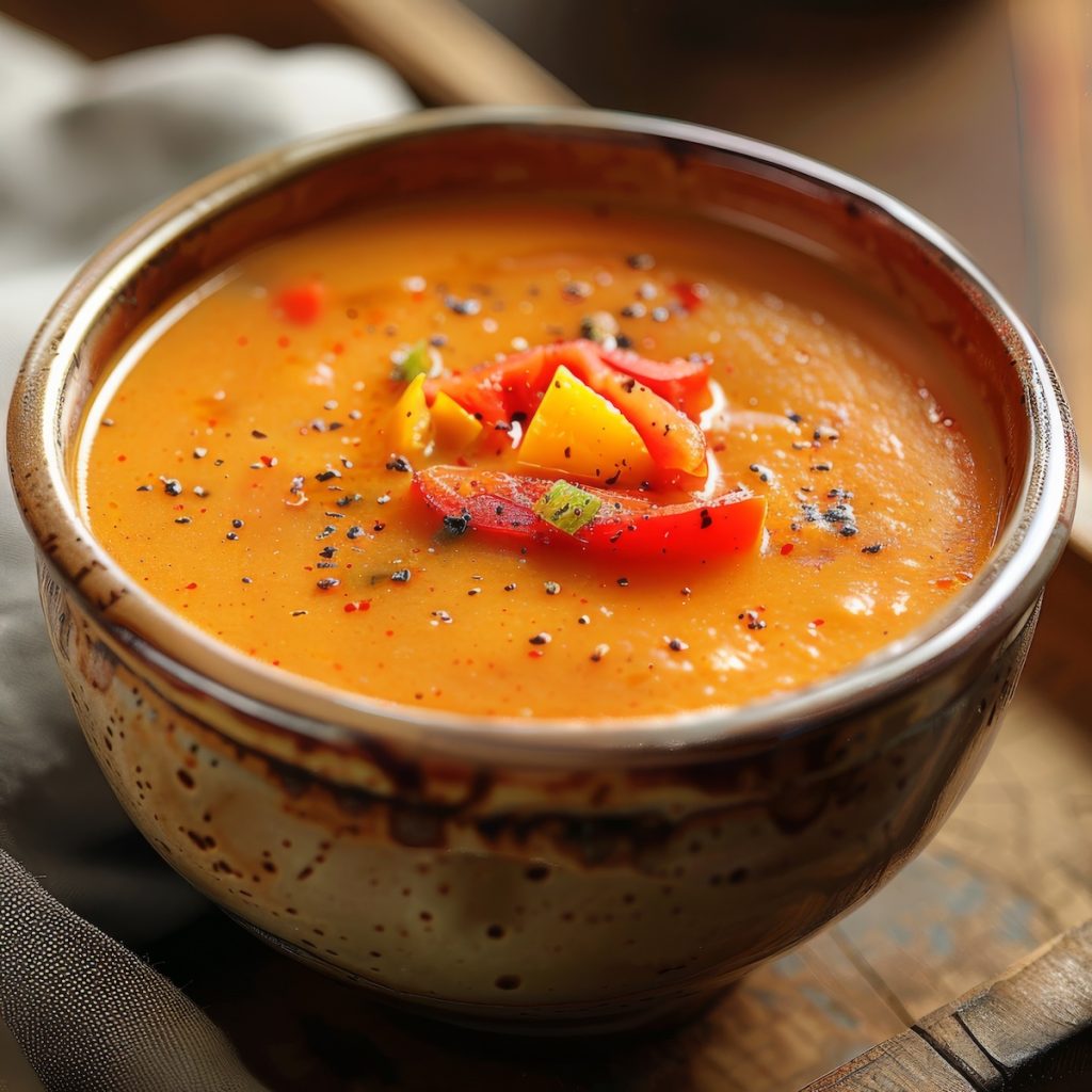 Red and Yellow Pepper Soup Recipe