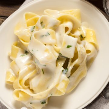 Pasta with Basil Cream Sauce Recipe