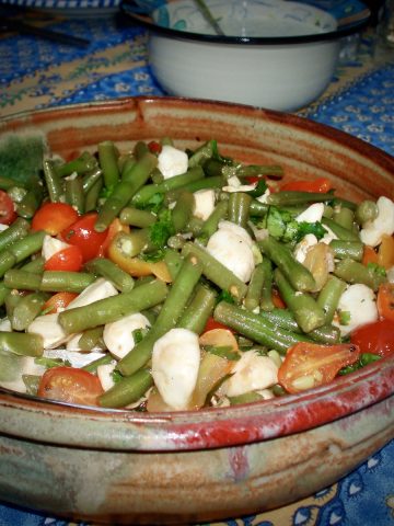 Green Bean Tomato and Mozzarella Salad Recipe