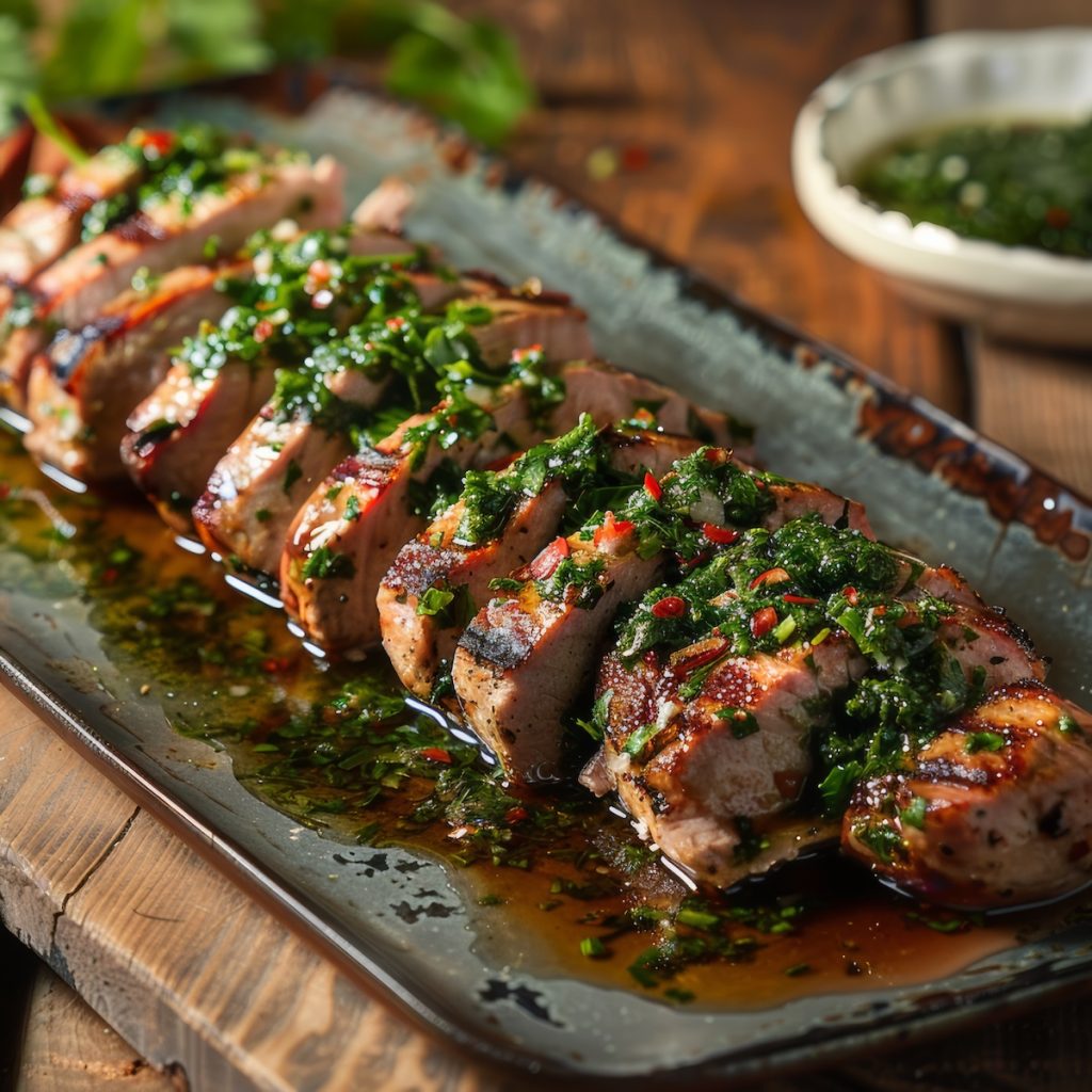 Grilled Pork with Chimichurri Sauce Recipe