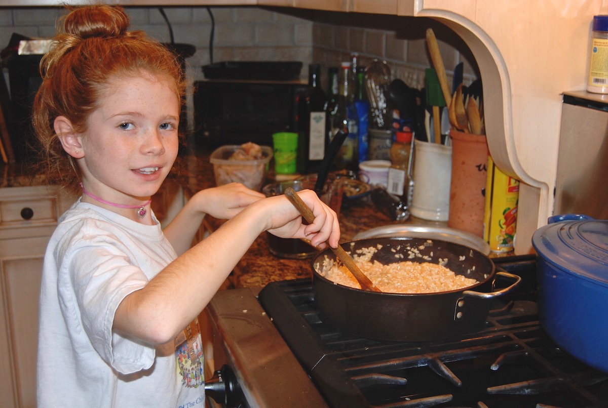 Nell Making Risotto