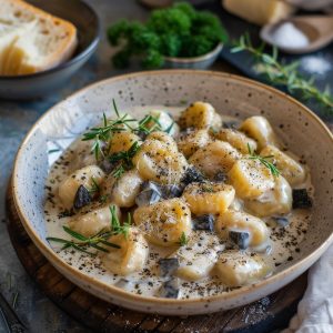 Ricotta Gnocchi with Black Truffle Sauce Recipe