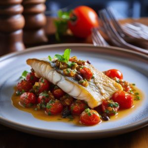 Sea Bass Tomatoes and Capers Recipe