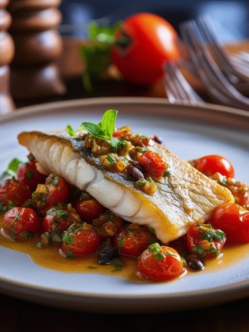 Sea Bass Tomatoes and Capers Recipe