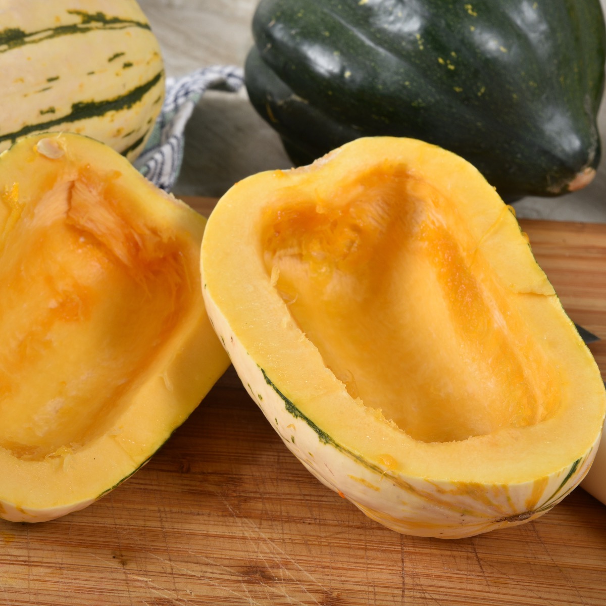 Delicata Squash Halved