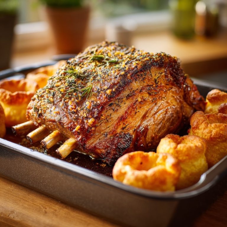 Standing Rib Roast with Yorkshire Pudding