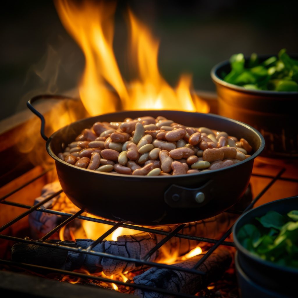 Pinto Beans Over Fire