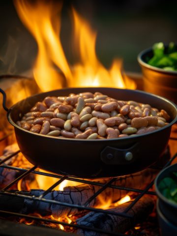 Pinto Beans Over Fire