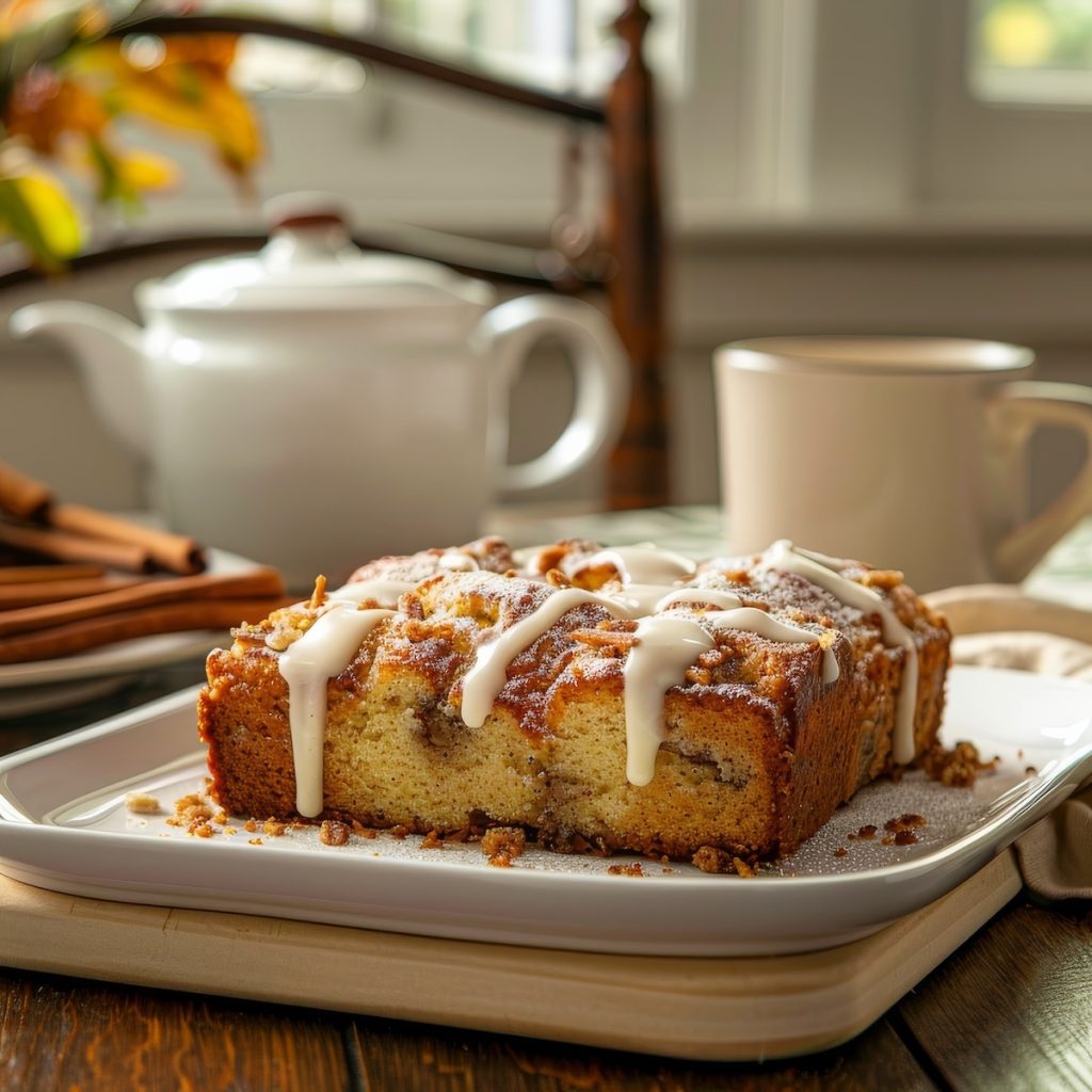 Cinnamon Coffee Cake with Chocolate Chips