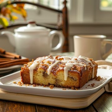 Cinnamon Coffee Cake with Chocolate Chips