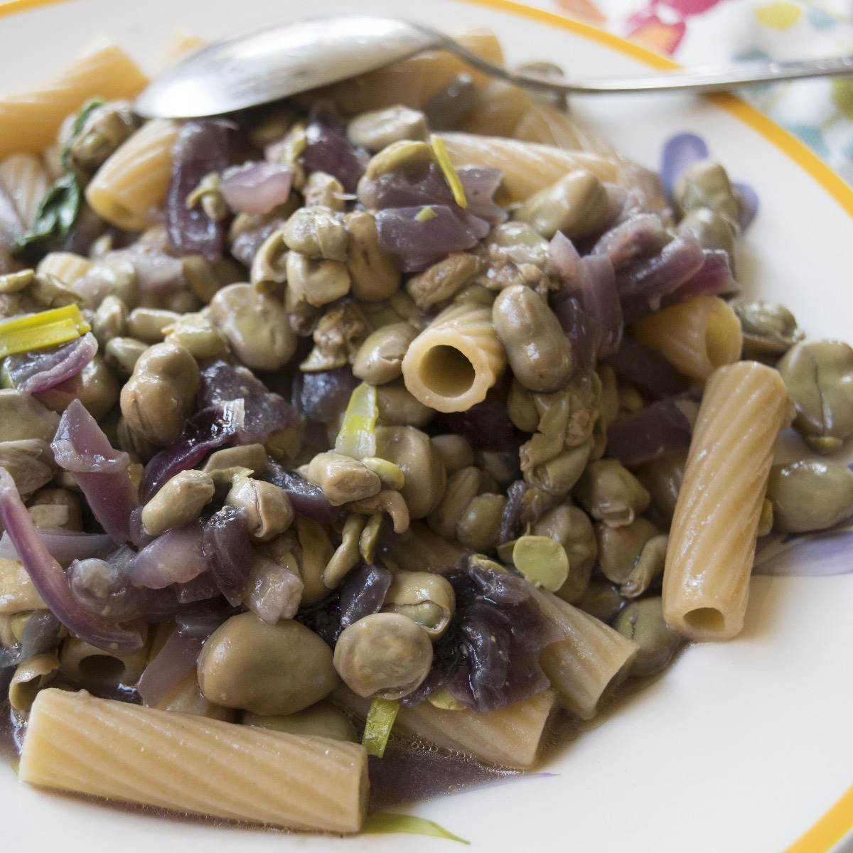 Rigatoni with Fava Beans