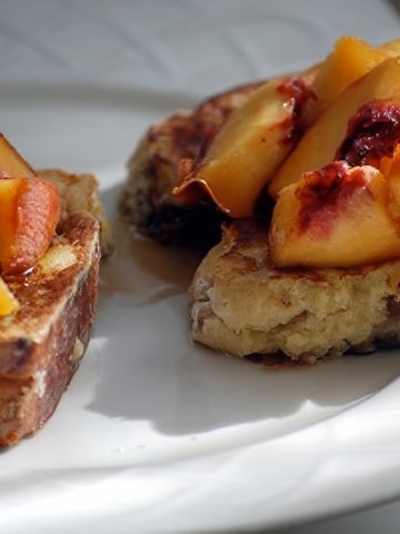 French Toast with Peaches