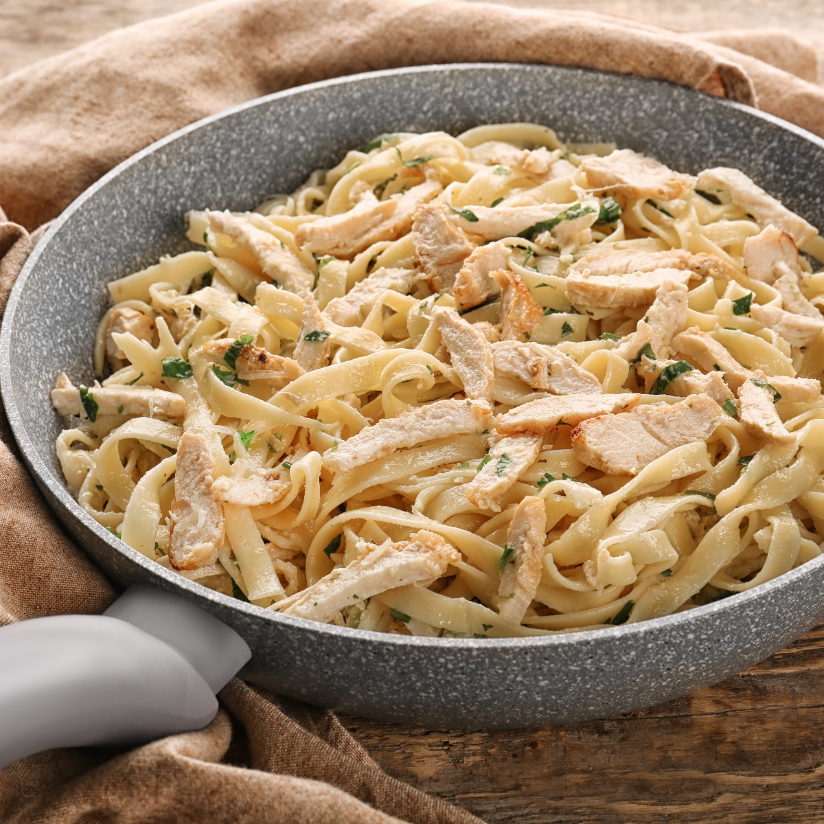 Green Onion Chicken with Linguine Recipe