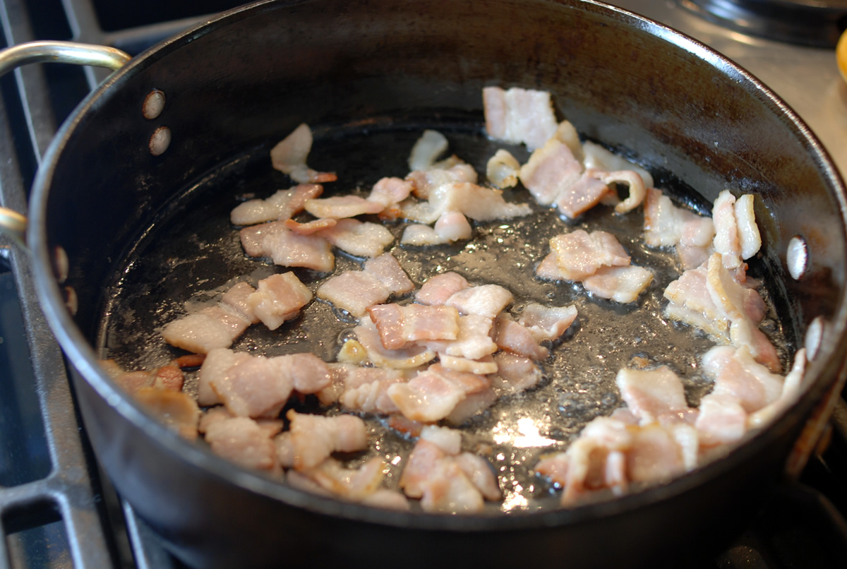 Pan Frying Bacon