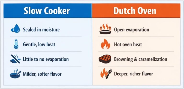 Slow Cooker vs Dutch Oven