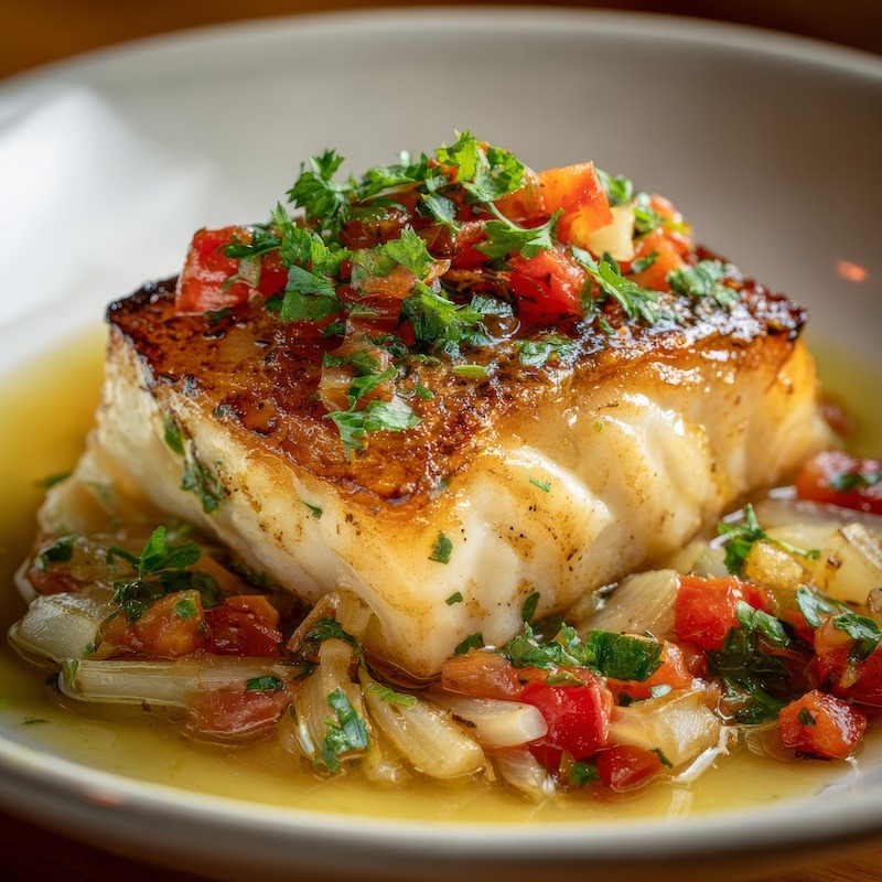 Braised Chilean Sea Bass Recipe