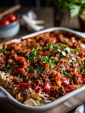 Cabbage Beef Casserole Recipe