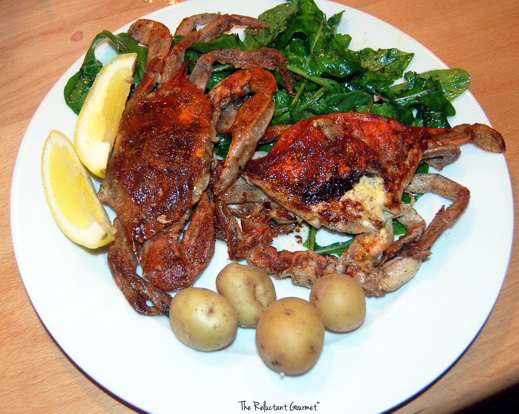 Plated Soft Shell Crabs