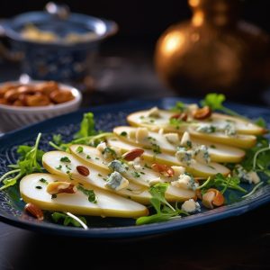 Seasonal Pears with Mesclun Salad Recipe