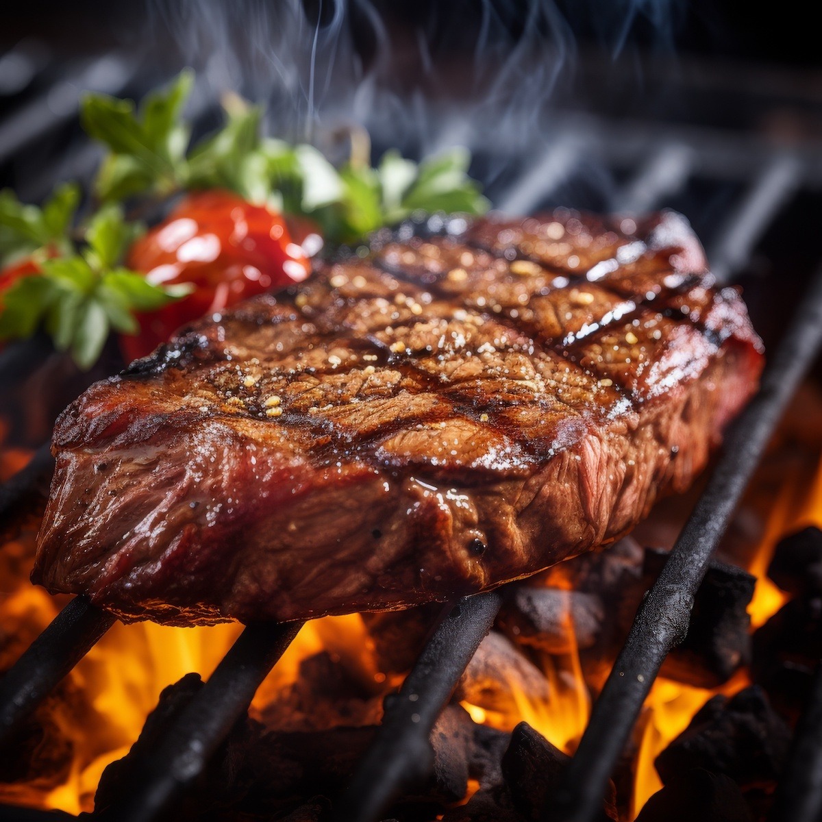 Grilled Buffalo Steaks