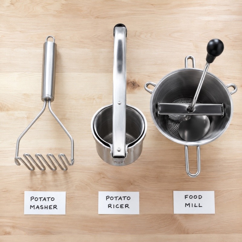 3 tools for mashing potatoes