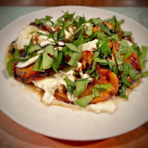 Grilled Peach Caprese Salad