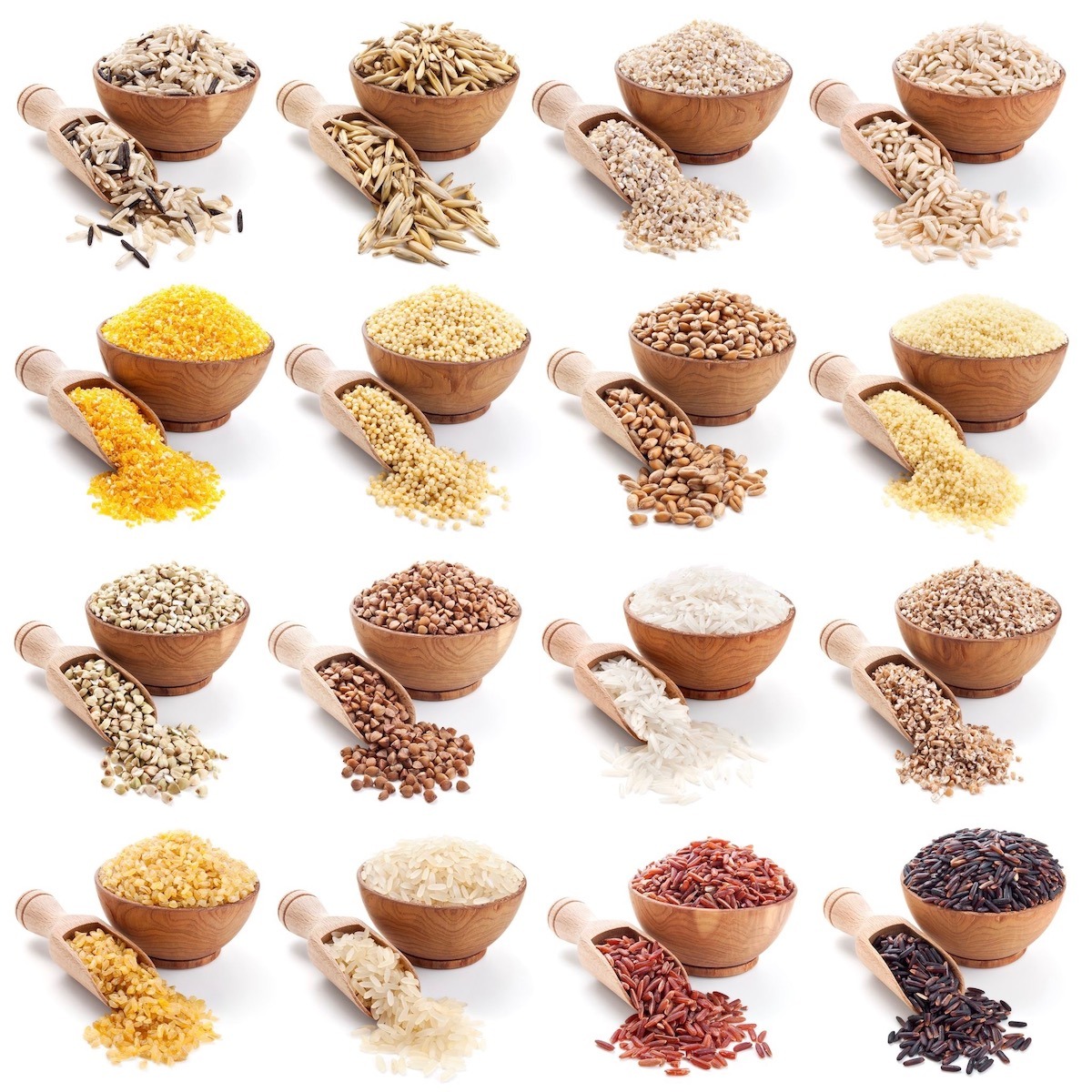 collection of healthy grains