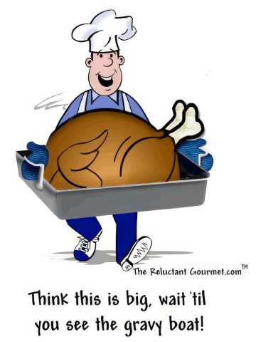 Cooking Cartoon Thanksgiving Turkey