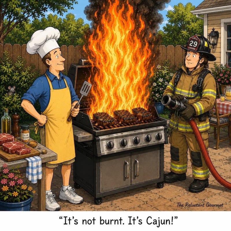 Cooking Cartoon Cajun Cooking