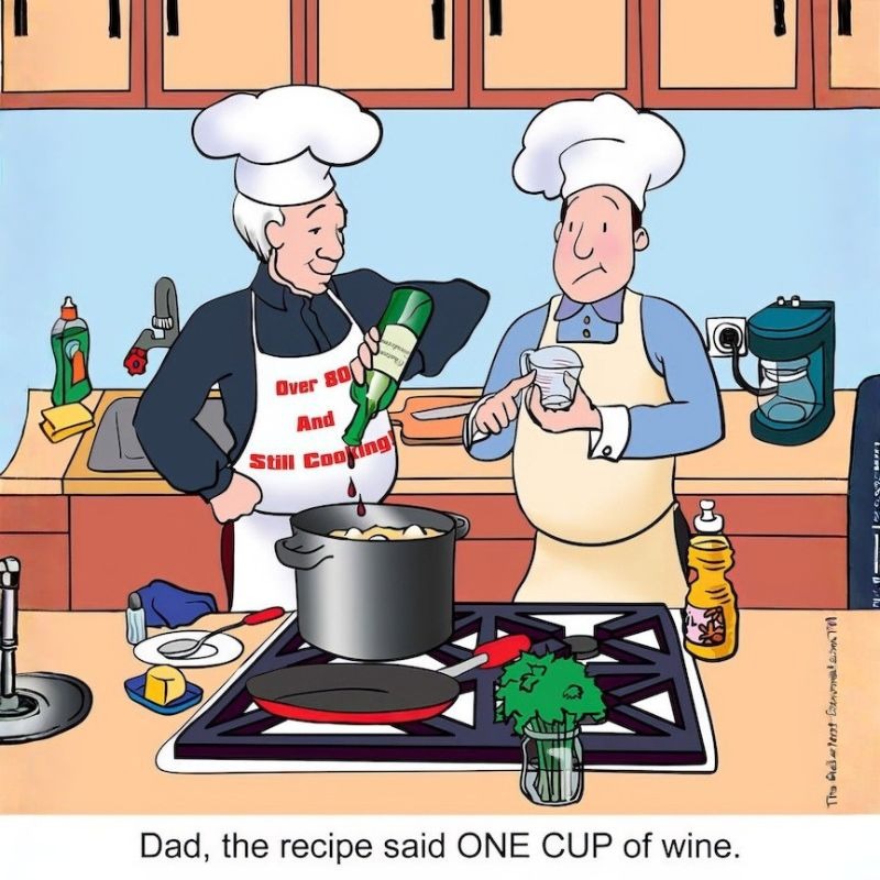 Cooking Cartoon about Cooking with my Dad