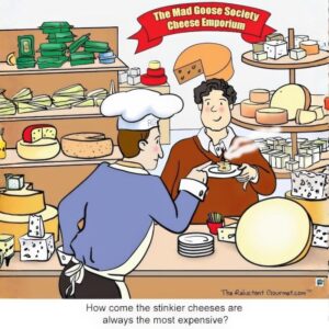 Cooking Cartoon about Stinky Cheese