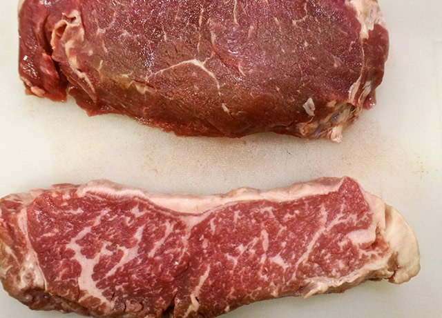 Steak marbling