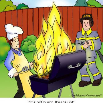 Cooking Cartoon about Grilling