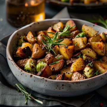 Roasted Potatoes and Brussels Sprouts Recipe