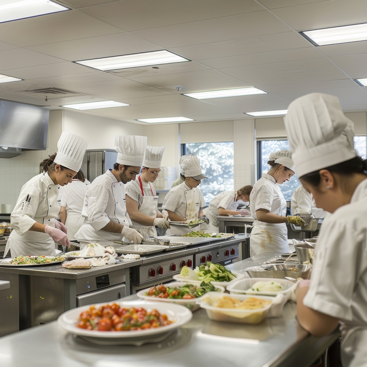 Culinary Students at Class