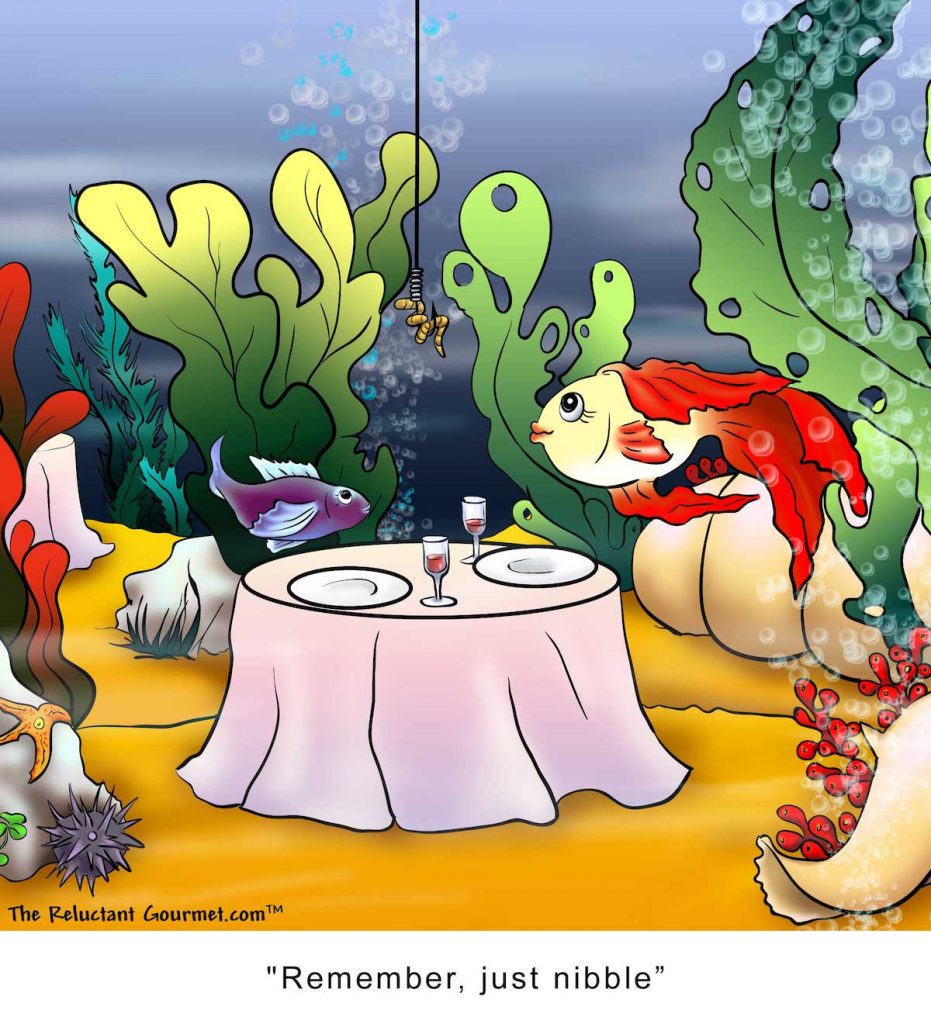 Dinning Fish Cartoon