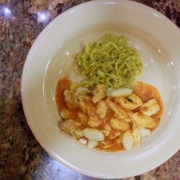 Potato Gnocchi and Veggetti Noodles