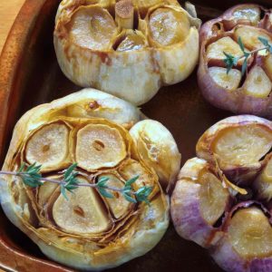 Roasting garlic
