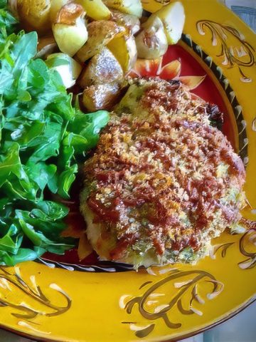 Pesto Panko Cheese Chicken Recipe