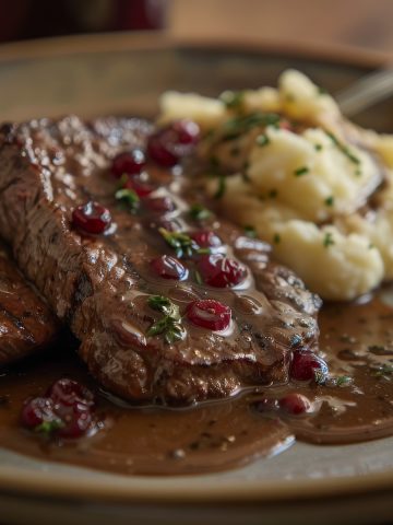 Brown Sauce with Red Currant Jelly and Tarragon Recipe