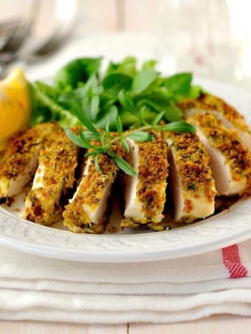 Nut Crusted Chicken Breasts