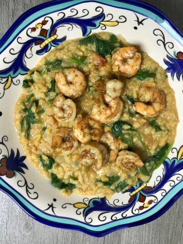 Spicy Shrimp and Red Lentils