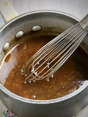 Demi Glace in Sauce Pan