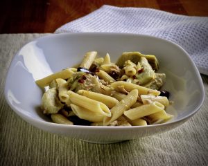 Penne with Tuna and Artichoke Hearts