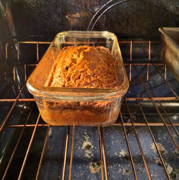 Zucchini Bread in Oven