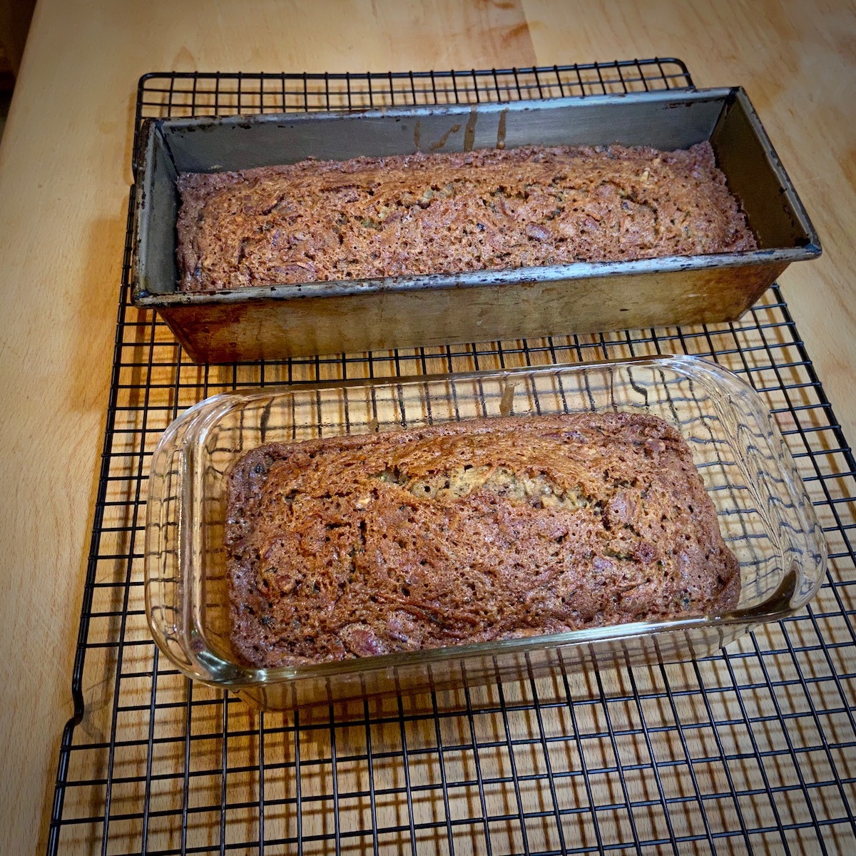 Zucchini Bread Cooling