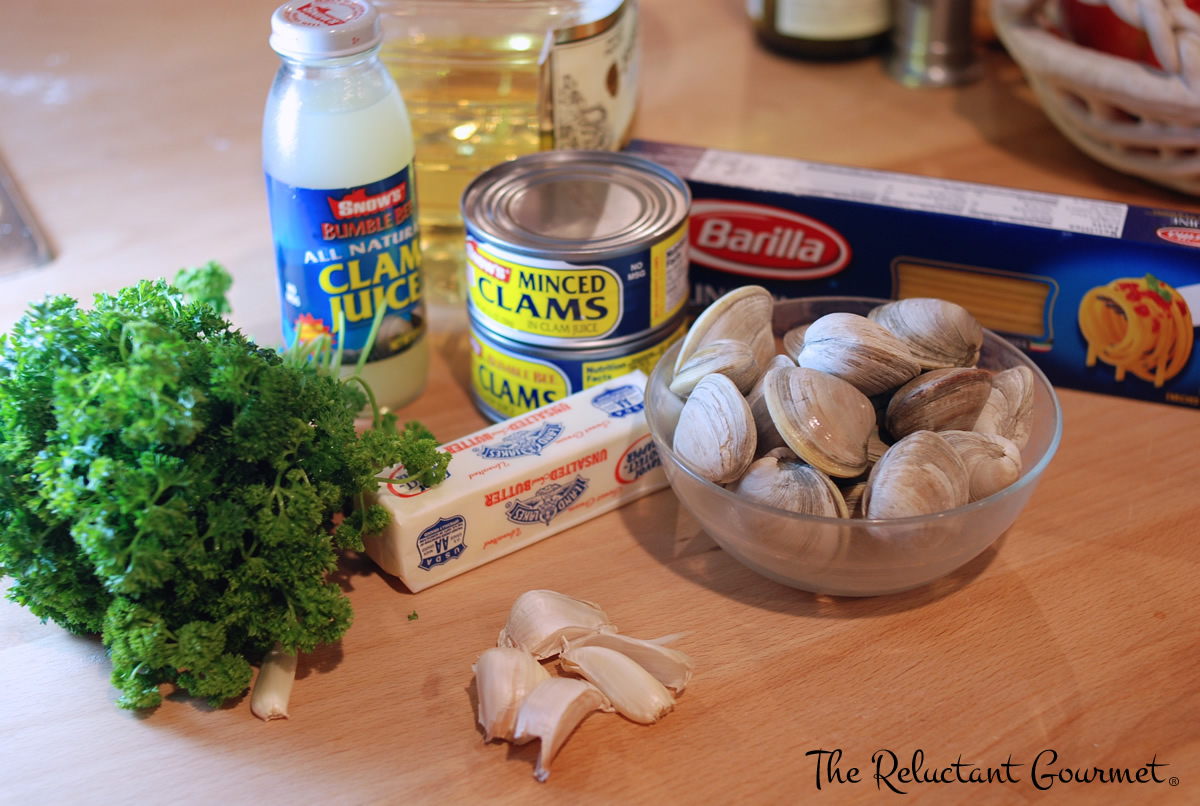 Ingredients For Liguine and Clam Sauce