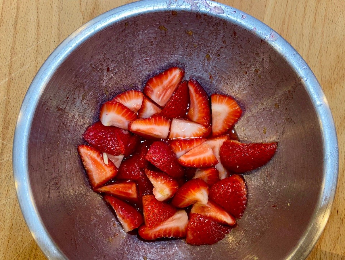 Macerating Strawberries