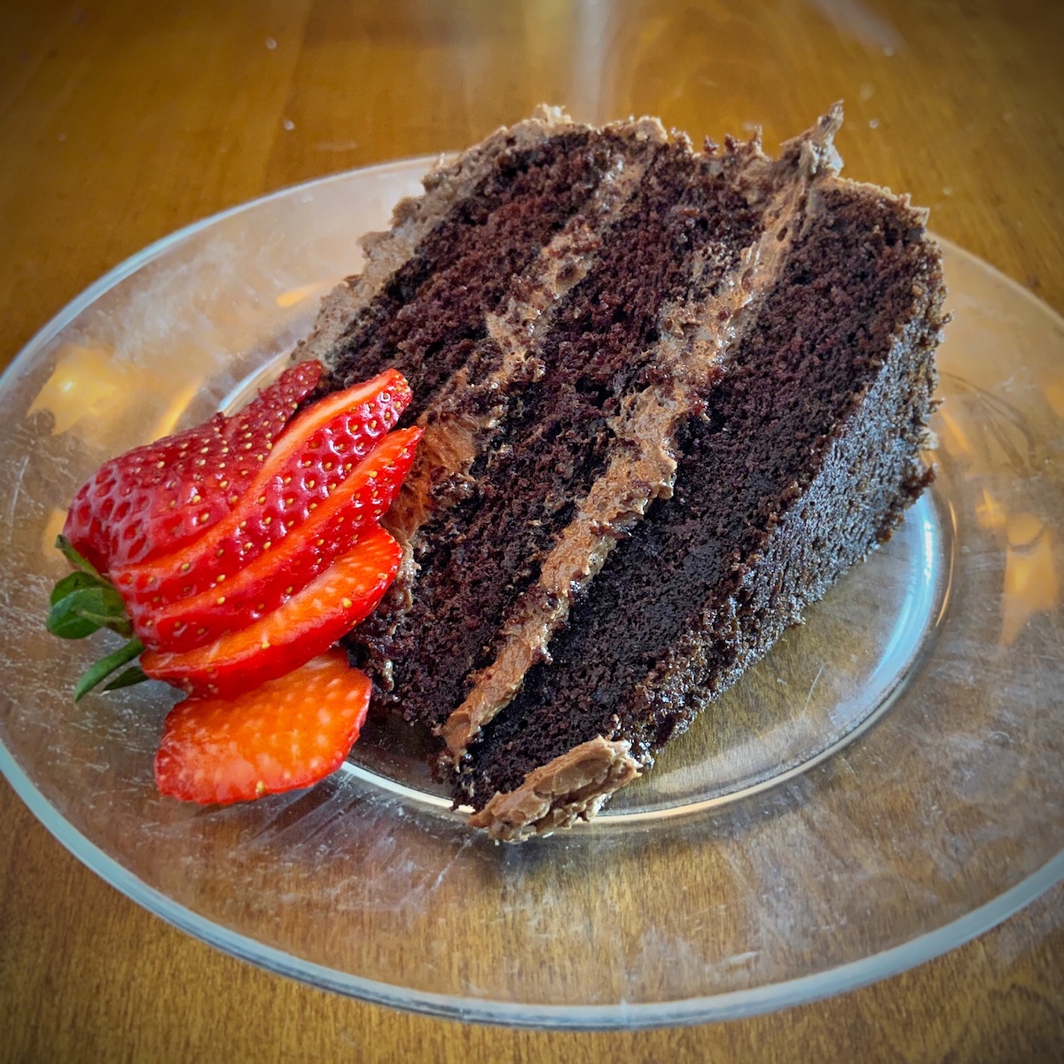 Slice of Chocolate Cake