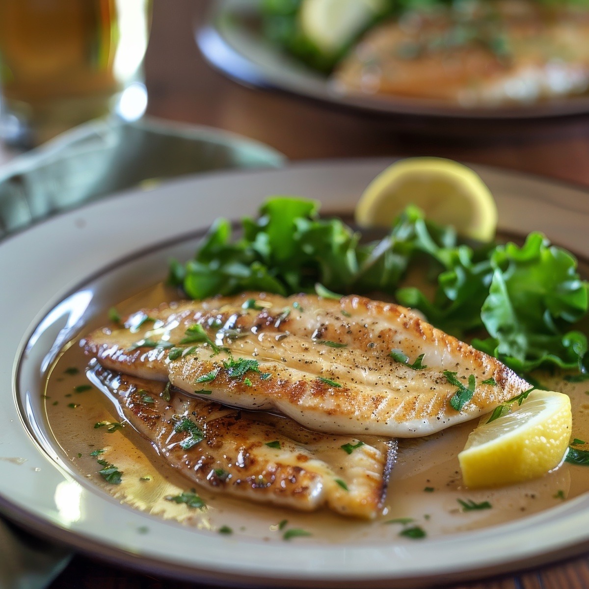 Flounder Moutard Recipe